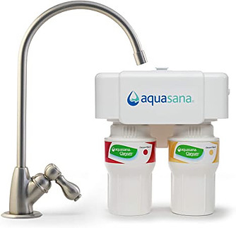 Aquasana AQ-5200.55 2-Stage Under Sink Water Filter System